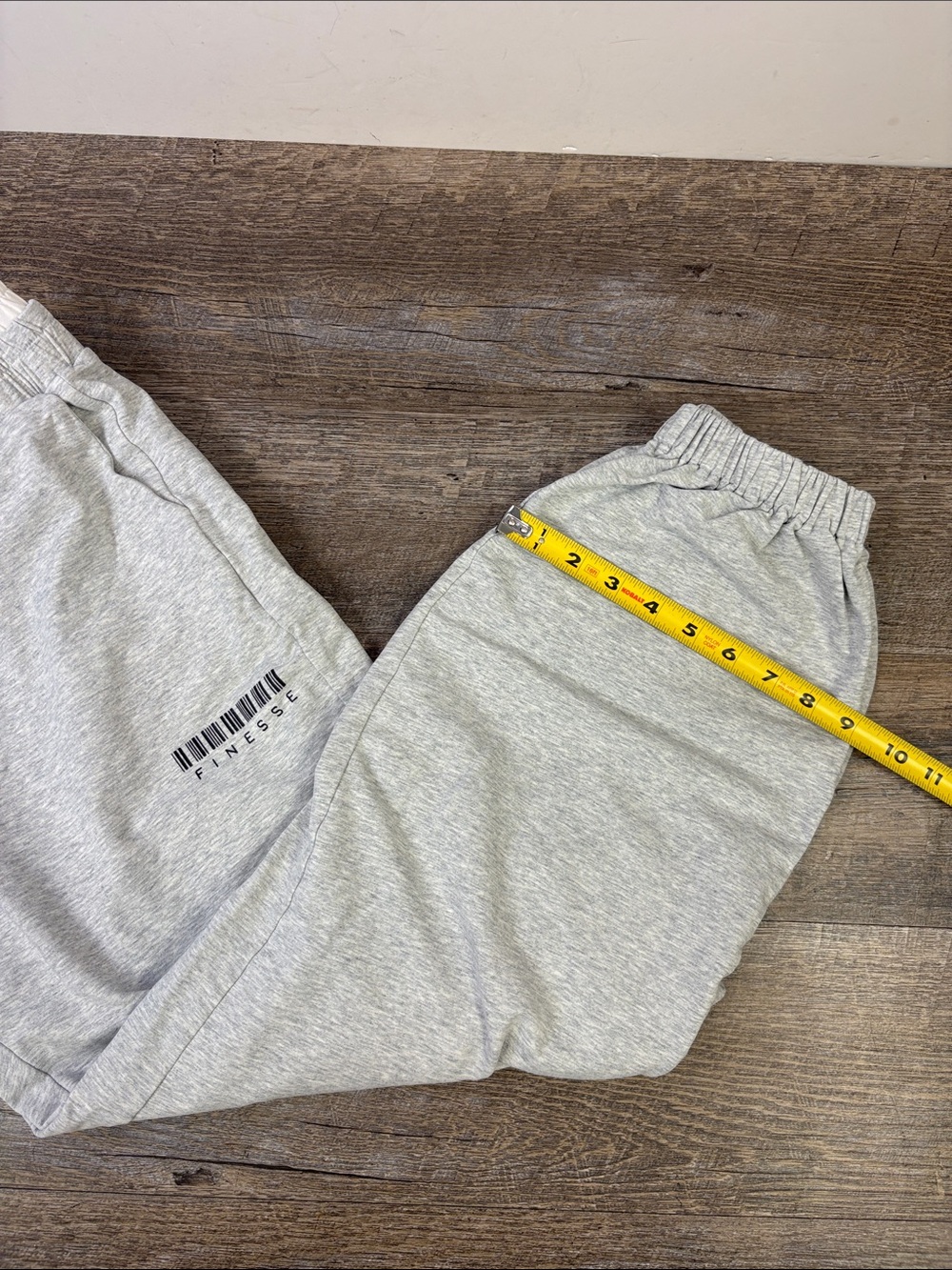 Finesse Grey Heather Slouchy Jogger Sweatpants Size Medium - Picture 11 of 11
